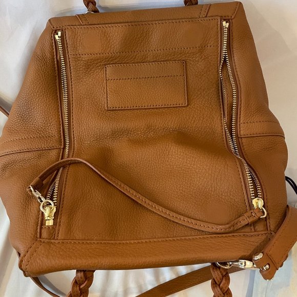 Tory Burch Pandora Large Leather Bag NEW Brown - Picture 4 of 10